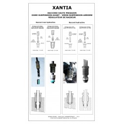 Réservation - Paire de dômes de suspension pour Xantia V6 AVANT OPR 8056