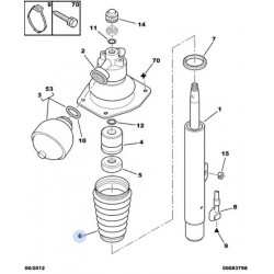 Soufflet de cylindre de suspension avant XM, Xantia