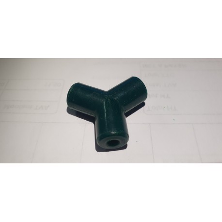 Raccord 3 voies de tubes hydrauliques - Vert