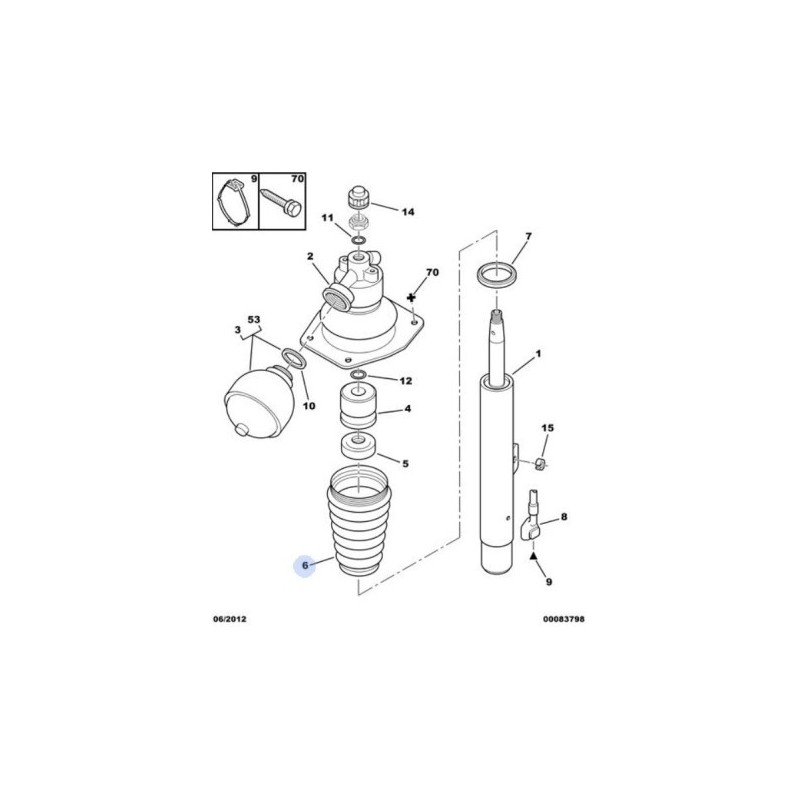 FINALISATION - PAIRE de soufflets de suspension avant pour Xantia ou XM